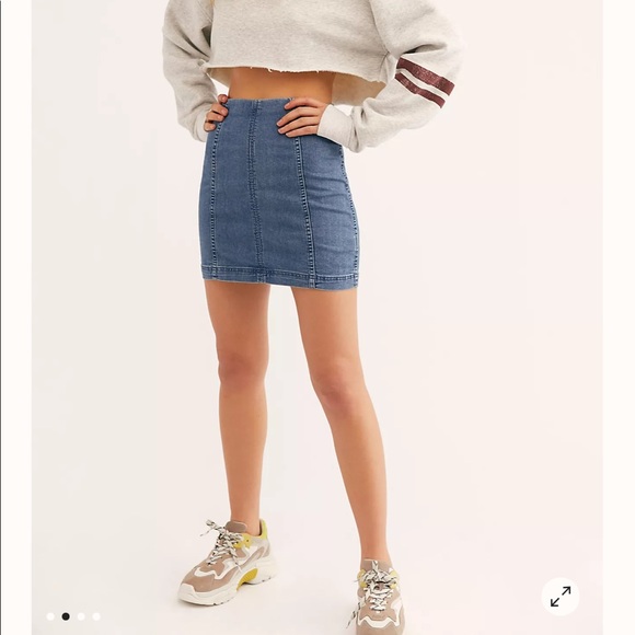 Free people Jean skirt (Modern Femme Denim Mini) - Picture 4 of 4